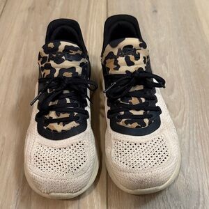 APL Black and Cream Animal Print Sneakers
